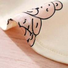 1件可爱小熊图案领结，宠物狗猫衬衫衣服，春秋季 - 米色 - 查看 3