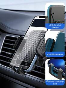 Car Phone Mount – Universal Dashboard & Air Vent Holder With One-Touch Release, 360° Rotation For IPhone, Android, GPS Navigation (4.7"–7")Car Suction Cup Phone Holder, Vent Clip-On Phone Holder - Phone Stand - View 5