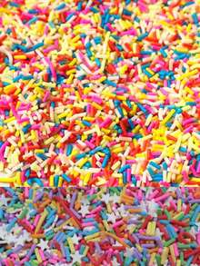 20g/Pc Realistic Colorful Candy Bead Mixed Polymer Clay Slices, Creative DIY Jewelry Filler Accessories - Multicolor - View 4