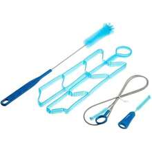 4PCS Hydration Bladder Cleaning Kit, Water Bladders Cleaner Set With Flexible Long Brush For Hose, Small Bite Valve Brush, Big Brush, Drying Collapsible Bladder Frame, Carrying Pouch - / - Xem 1
