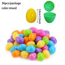 20个/50个/100个/36个/72个/108个装可填充复活节彩蛋，彩色复活节彩蛋，塑料彩蛋，空复活节彩蛋，塑料复活节彩蛋，可填充，复活节彩蛋，生日复活节彩蛋 - 多色 - 查看 20