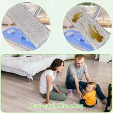 3 Pack Flat Mop  Pad 13" X 4.7" Microfiber Reusable Mop Pads Washable Mop Pads Cleaning Mops Heads Cloth  For Hardwood Floor Cleaning Wet Dry Use E Grey - 如圖所示 - 查看 5