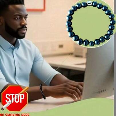 1 chiếc vòng tay nam, kiểu dáng đa năng phù hợp cho công sở và thường ngày, quà tặng cho bạn trai/Ngày của Cha.