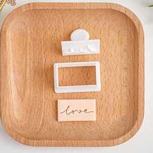 1pc Mother's Day Fondant Mold, Happy Mother's Day Acrylic Mold And Cutting Mold, Fondant Cookie Baking Tool - Multicolor - View 13