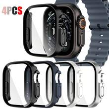 6pcs Or 4 Packs Or 2Pcs Pc + Tempered Glass All-In-One Watch Case, Anti-Drop Stylish Protective Cover, Compatible With Apple Watch Case 40/41/42/44/45/46/49mm, Compatible With Apple Watch Series Ultra/Se/11/10/9/8/7/6/5/4/3/2/1, Smart Watch Accessories Men Women - 4PCS - View 29
