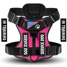 Popular Shock-Absorbing Night Vision Reflective Pet Tactical Harness, Dog Vest-Style Leash, Dog Walking Leash - Dây đeo ngực riêng màu hồng - Xem 8