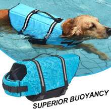 1pc Pet Life Jacket, Dog Swimming Vest, Summer Pet Water Clothes, Dog Anti-Drowning Clothes, Poodle Life Jacket, Dog Swimsuit, Pet Buoyancy Clothes, Pet Supplies, Suitable For Medium And Small Cats And Dogs - Multicolor - View 1