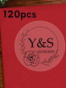 54pcs Custom Wedding Stickers, Personalized Labels - Customizable Text And Dates, Waterproof Stickers, Personalized Clear Labels, Custom Clear Round Stickers, Perfect For Invitations And Favors, Custom Label Stickers. - Style a - View 11