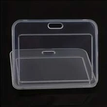 Horizontal Durable Transparent ID Card Holder: Ensure The Safety Of Your Bank Cards And ID Cards! - 5 Cards - View 8