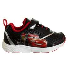 Disney Cars Sneakers Boys - Two Red Lights Flashing Athletic High-Traction Fast (Toddler Sizes 7-10/Little Kid Sizes 11-12) - Red - View 3