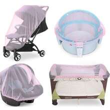 Summer Infant Stroller Mosquito Net, Universal Full Coverage Portable Foldable Baby Carriage Mosquito Net - Multicolor - View 4