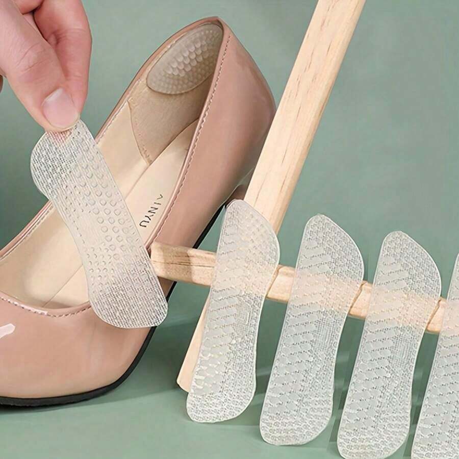 3pcs Anti-Slip Silicone Heel Protectors - 3 Pairs Anti-Wear Silicone Heel Stickers, Women's High Heel Grip, Men's Heel Pads, Insert Pads, Suitable For Various Shoes, Heel Care, Prevent Blisters And Improve Shoe Comfort - 3 件商品 - 查看 1