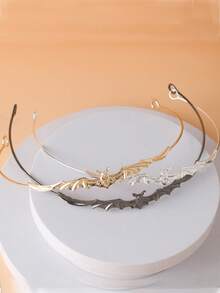 吸血蝙蝠金属头箍，万圣节头饰 - 彩色 - 查看 2