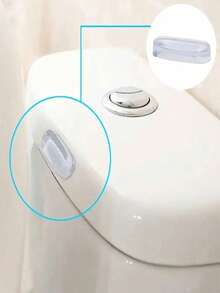5pcs Toilet Seat Cover Set: Soundproof, Anti-Collision, Reusable, Oval Shape, Self-Adhesive - View 7