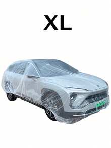 Bạt phủ xe bằng nhựa trong suốt | Bạt bảo vệ xe dùng một lần bằng màng PE trong suốt, chống mọi thời tiết, chống thấm nước, chống tuyết, chống bụi, chống tia UV | Loại đa năng, phù hợp với xe sedan, SUV, xe tải và nhiều loại xe khác | Có thể sử dụng trong nhà và ngoài trời, thích hợp cho việc đỗ xe ngắn hạn, bảo quản, chống bụi, chống gió và chống mưa khẩn cấp. - trong suốt - Xem 10