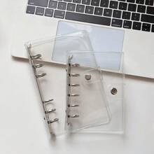 1 Pc A6/A7/A8 Transparent Loose-Leaf Notebook/Sticker Book, Sticker Book, Loose-Leaf Binder, Sticker Storage Box, Pencil Case, Loose-Leaf Sticker Book, Refill, Sticker Book, Loose-Leaf - Multicolor - View 4