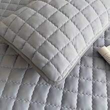 100% Waterproof Quilted Mattress Protector Cover With Elastic - Grey - View 2