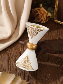 奢华阿拉伯树脂香炉，传统沉香木香座，金色内衬，中东家居装饰，适合斋月和开斋节 - A019 - 查看 5