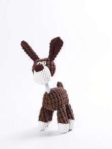 1/3件装宠物毛绒玩具，带声音的狗狗磨牙玩具，趣味驴子耐用磨牙玩具，适合正在长牙的宠物 - 彩色 - 查看 11