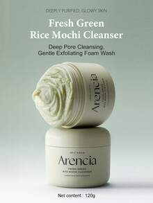 Arencia 韩国米糠洁面泡沫 120g - 洗面奶，温和去角质深层清洁，保湿，细致毛孔，适合易长痘肌肤，蕴含大米水和绿茶成分，有效去除黑头 - 米糕潔顏膏 - 查看 1