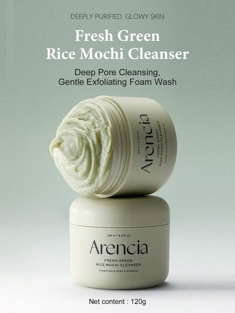 Arencia 韩国米糠洁面泡沫 120g - 洗面奶,温和去角质深层清洁,保湿,细致毛孔,适合易长痘肌肤,蕴含大米水和绿茶成分,有效去除黑头 - 米糕潔顏膏 - 查看 1