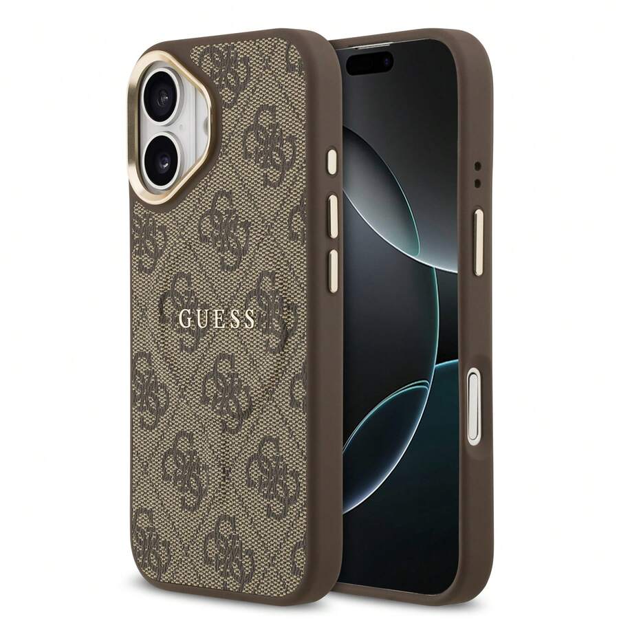 Guess 4g Classic Logo IPhone Case - Brown - View 1