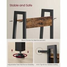 Bookcases - Rustic Brown + Black - View 8