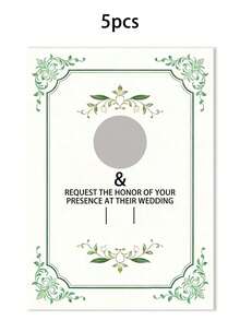 Customized Wedding Invitation, Customized Photo Wedding Invitation Card, Wedding Greeting Card, Wedding Invitation, Can Customize Photo, Name, Time, Location Information - Multicolor - View 12