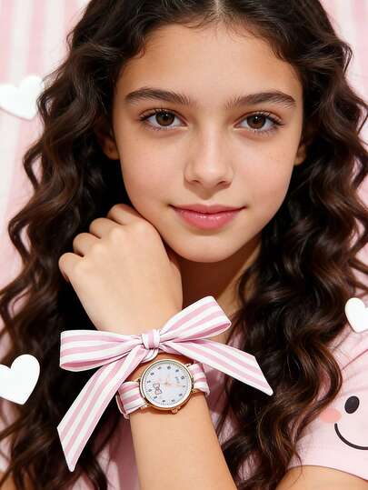 Đồng hồ nữ thanh lịch và thời trang với dây đeo bằng lụa hình nơ tròn, thích hợp cho phụ nữ đeo trong các bữa tiệc, chuyến đi và các dịp lễ. Cũng là một lựa chọn quà tặng lý tưởng cho Ngày của Mẹ, mùa tựu trường và mùa cưới dành tặng bạn bè và các bà mẹ.