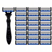 Men's Manual Razor With 6-Layer Stainless Steel Hair Removal Blade And Replaceable Shaving Head - Multicolor - View 14