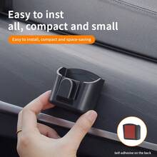 Car Mounted Compact Mini Storage Box, Dashboard Adhesive Type, Coin Card Inside The Car, Small Item Storage Box, Easy To Install Without Damaging The Interior, Sedan, SUV Universal Small Accessories - 1 Pack - View 4
