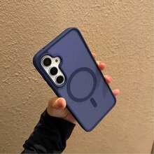 360°全方位保护透明磁吸手机壳，兼容三星S25 FE、A17、A07，支持无线充电，也适用于A56、A36、A26、A16、S25 Ultra，圣诞礼物 - 藍色 - 查看 3