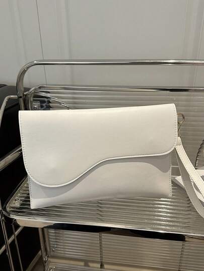 Minimalist Square Handbag For Women, New Summer Fashion Solid Color Shoulder Bag, Casual Tote Bag, Retro Crossbody Bag