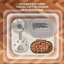 2-In-1 Smart Pet Feeder, Integrated Food And Water Dispenser - 2.2L Grains - 1.1L Water - View 5