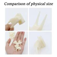 6件套鸟类喂食叉套装 - 鹦鹉食物及笼内水果叉，易于清洁，经久耐用，适用于鸟舍及鸟类 - 彩色 - 查看 4