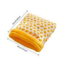 Warm Hamster Sleeping Bag For Winter Small Animals Cage Accessories Guinea Pig Hedgehog Rat Chinchilla Gerbil Degu Sugar Glider Cozy Hideout Nest - Multicolor - View 3