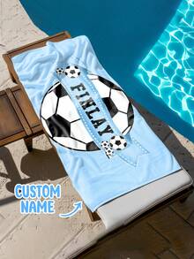 A Personalized Children's Beach Towel, A Perfect Summer Birthday Gift, Suitable For All Kinds Of Summer Occasions. Customize Beach Towels And Accessories For The Beach, Pool, Travel, Camping, Yoga, And More. - Multicolor - View 9