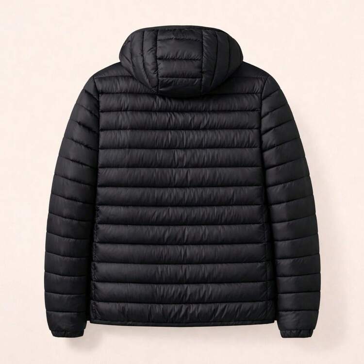 Jaqueta Puffer Peluciada Impermeável com Capuz Casaco de Frio Feminino Bobojaco Masculino - Multicolorido - Visão 4