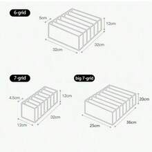 Pojemnik do przechowywania bielizny, organizer na skarpetki, przegródki do szuflad na biustonosze i majtki, organizer do garderoby domowej, przechowywanie śliniaków i pieluszek dla niemowląt - Wielokolorowe - Zobacz 4