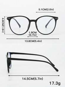 3pcs Round Everyday Multifunctional Lightweight Non-Prescription Glasses, Suitable For Computer, Reading Or Mobile Gaming - Multicolor - View 6