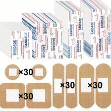 40/120pcs Elastic Fabric Bandages, Bulk Pack, Breathable, Suitable For Finger Injuries, Home First Aid Skin Dressing, Essential For Emergency Kits - Multicolor - View 7