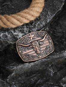 1 件西部风格真皮皮带扣，雕刻马匹金属扣，优雅复古“成功唾手可得”设计 - 西部皮帶扣 - 查看 20