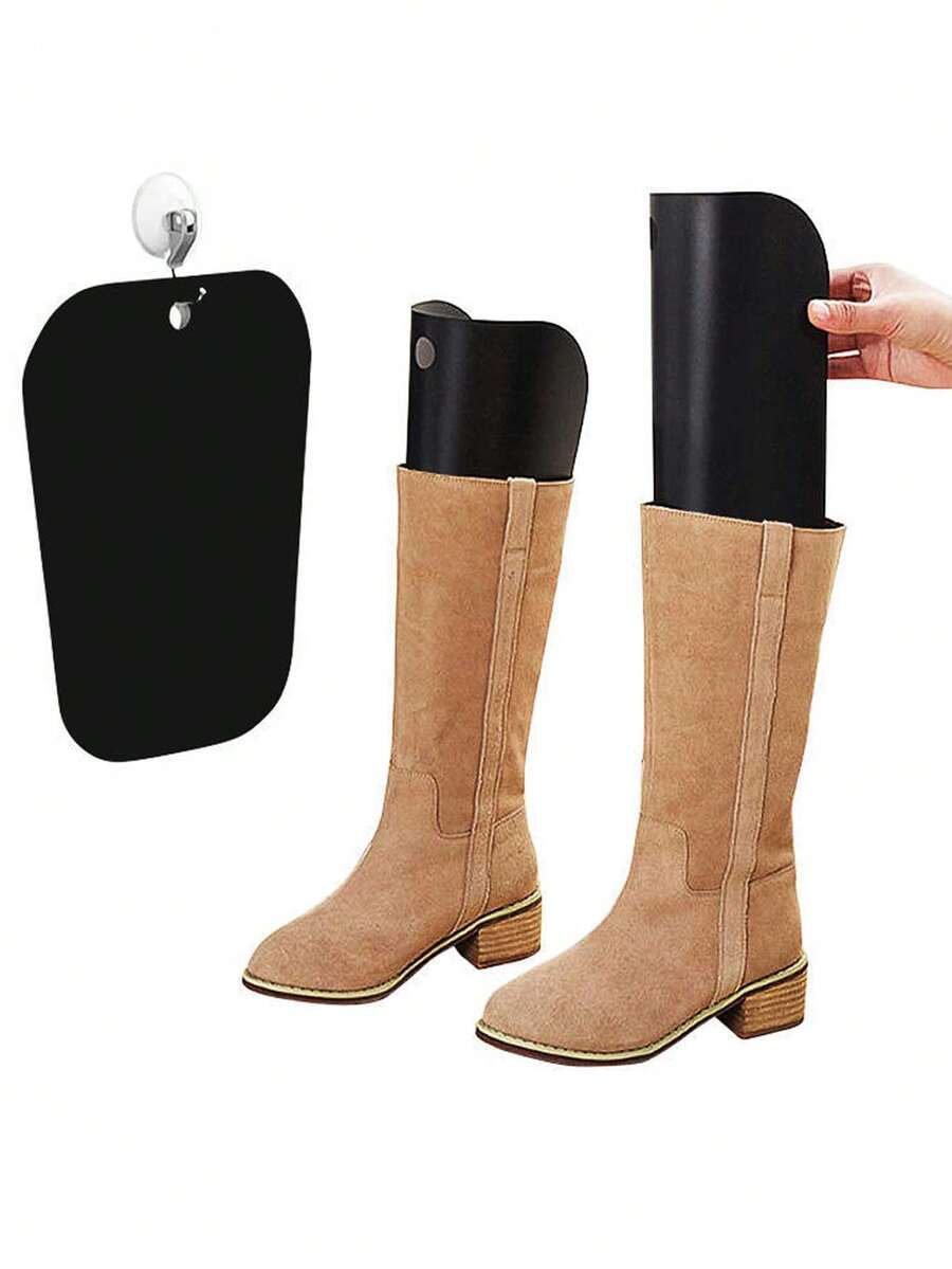 2pcs Plastic Boot Brace, Straight Board Boot Brace, Long Boot Brace Adjustable Shoe Stretcher Professional Shoe Tree For Men Women Boots Sneakers Flats Expand Width Length Keep Shoe Shape Prevent Wrinkles