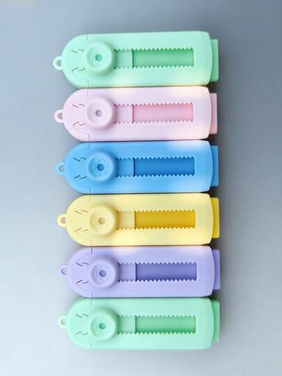 1pc Attractive Macaron Shaped Stretchy Eraser, Suitable For Art Testing, Writing, Painting Practice, Stationery Item, Available In Multiple Colors, Suitable For School & Office Supplies