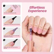 BEETLES Nail Nook Gel Nail Polish Set - 80PCS 20 Colors Gel Polish Kit Base Glossy Matte Glitter Top Coat Glitter Pearl Cat Eye White Red Pink Nude Uv Led Nails Easter Gift For Women - 80 Pcs 20 Colors Sheer Daylight - 查看 2