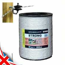 ELECTRIC FENCE (029) - 200m - Stainless Conductors: 6x0.20mm - STRONG WHITE ROPE - Multicolor - View 1