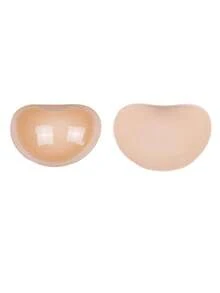 2/4pcs Self-Adhesive Silicone Thin & Thick Invisible Swimsuit Bra Inserts, Solid Color Bra Pads - Multicolor - View 14