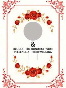 Customized Wedding Invitation, Customized Photo Wedding Invitation Card, Wedding Greeting Card, Wedding Invitation, Can Customize Photo, Name, Time, Location Information - Multicolor - View 17