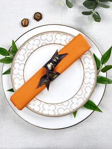 CozRhythm 6/10/20/50片装白色布餐巾，尺寸17x17英寸/20x20英寸，100%涤纶材质，可水洗，适合派对、婚礼和宴会。 - 白色 - 查看 8