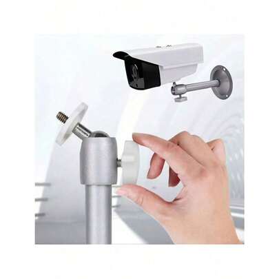 高强度铝合金相机/投影仪支架，360°旋转和倾斜，可壁挂/吊装 | 可调节臂，5kg承重，安装简便，适用于IP摄像头/监控摄像头/迷你投影仪/微型摄像头 | 坚固稳定的家用/办公监控支架